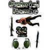 CUKROVÁ TLAČ jedlý obrázok na tortu Cukrová hmota RAMBO STALLONE SADA + MENO 12