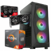 Herný počítač Ryzen 5 4,2 GHz | RX 6600 8 GB | 16 GB 2 TB SSD Win11