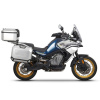 SHAD Kompletná sada hliníkových kufrov SHAD TERRA, 55L vrchný kufor + 36L / 47L bočné kufre, vrátane montážnej sady a dosky SHAD CF Moto 800MT