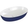 VILLEROY & BOCH Artis oválne umývadlo na dosku bez otvoru, bez prepadu, 610 x 410 mm, Deep Ocean, 419861BCS4