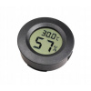 Termometer + vlhkomer LCD -50 až 110 °C, okrúhly, čierny
