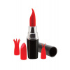 S Pleasures Lipstick Vibrator Black/Red
