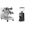 Lelit MaraX3 PL62X3, stainless steel + Eureka Atom Specialty 65, black