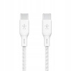 Belkin CAB014bt3MWH USB-C na USB-C, 100W, 3m, bílý
