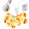 KIK KX5243 Vianočné osvetlenie žiarovky 50 LED teplá biela 3 m