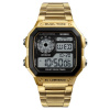 Skmei 1335 Digitálne hodinky Dual Time Zlaté
