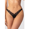 Obsessive Arrowel crotchless tangá nohavičky Farba: Čierna, Veľkosť: 2XL/3XL