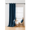 Textilomanie Petrolejový zatemňovací záves VELVET 140x270 cm Zavesenie: Riasiaca páska