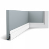 Lišta Orac PVC 12 x 75, dĺžka 200 cm, biela