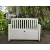 Záhradná lavica Keter Patio Bench biela