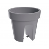 PROSPERPLAST kvetináč na zábradlie 24,5cm LOFLY RAILING DLOFR250-405U sivý plastový