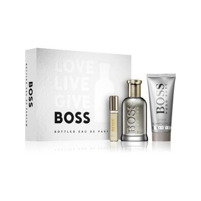 Hugo Boss BOSS Bottled Eau De Parfum SET: Parfumovaná voda 100ml + Parfumovaná voda 10ml + Sprchový gél 100ml pre mužov