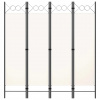 vidaXL so 4 panelmi biely 160x180 cm