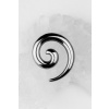 Oceľový expander do ucha - špirála Farba: strieborná, Veľkosť: 8 mm