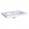 Geberit Acanto - Umývadlo 75x48 cm, otvor na batériu, s prepadom, biela 500.622.01.2
