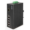 Planet switch ISW-514PTF, průmysl.verze 4x10/100+1x100BaseFX (SFP), DIN, IP30, -40 až 70°C, 12-48V ISW-514PTF
