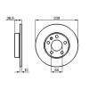 TATechnix Brzdový kotúč 239 mm VW GOLF III Variant (1H5) - BOSCH