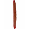 ToyJoy dvojité dildo Get Real Silikónové s predkožkou Double Dong 40 cm