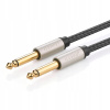 UGREEN Audio kábel 2x Konektor Jack 6,35 mm Do 6.5 mm Opletenie 3 m Pre Gitaru