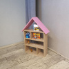 Detská polica domček Farba: Ružová (malá)