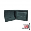 Kožená RFID peňaženka v čiernej farbe č.7992