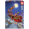 Puzzle Santa Claus is Coming Educa 500 dielov a Fix lepidlo