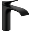 Hansgrohe Vivenis - Páková umývadlová batéria 110 s odtokovou súpravou s tiahlom, čierna matná 75020670