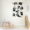 Veselá Stena Samolepka na stenu Bubáky Farba: čierna