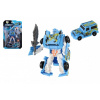 Teddies Transformer auto/robot plast 14cm modrý na kartě 17x26x6cm
