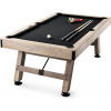 SucceBuy Biliardový stôl 2134x1215x805MM Čierny + Farba dreva Čierna 101KG