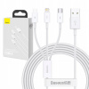 Baseus CAMLTYS-02 Superior Fast Charging Datový, 3v1 USB-C, Lightning, MicroUSB, 1,5m