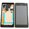 Sony D2403/D2406 Xperia M2 Aqua predný kryt + LCD displej + dotyk Black