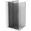 Mexen Velar L, posuvná sprchová zástena Walk-in 90 x 200 cm, 8mm šedé sklo, chrómová, 871-090-003-43-01