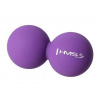 Dvojitý masážní míč HMS BLC02 fialový - Lacrosse Ball