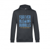 Superfutbal Mikina s kapucňou Forever Blowing Bubbles, tmavosivá Veľkosť: 3XL