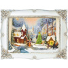 Dekorácia MagicHome Vianoce, Vianočný obraz, LED, 3D, 3xAA, interiér, 28,5x8,2x21,2 cm