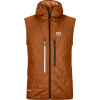 Skialpinistická zatepľovacia vesta Ortovox Swisswool Piz Boe Vest Men's - bristle brown XL