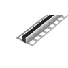 DL8 dilatačná lišta ACARA, hliník + EPDM guma čierna, 2 mm, 2,5 m