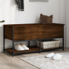 zahrada-XL Úložná lavička hnedý dub 100x42,5x47 cm kompozitné drevo 839027