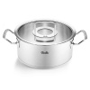 Fissler Nízka panvica ORIGINAL PROFI 24 cm, strieborná, nerezová oceľ