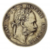 Stříbrná mince 1 zlatník František Josef I. Rakouská ražba 1886