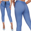 Fashionweek Super pohodlné, dámske cigaretové nohavice TC204 Farba: Jeans, Veľkosť: L/XL