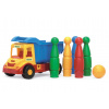 Auto multitruck s kolkami plast 37cm 2 farby v sieťke 12m+ Wader