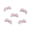 Ozdobný diel anjelské krídla lakované 6x12 mm ružová najsv. 5ks