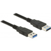 Delock Cable USB 3.0 Type-A male > USB 3.0 Type-A male 0.5m black 85059