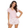 Krátke pyžamko Donna Rosalia Short ružová XXL