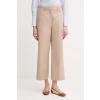 Nohavice Tommy Hilfiger béžová farba, široké, vysoký pás, WW0WW45791 40