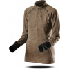 Dámská fleecová mikina TRIMM Clinic Lady lite khaki/grey melange Velikost: XS, Barva: lite khaki/grey melange