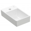 Villeroy & Boch Avento umývadielko 36x22,bez prepdu,otv.pre bat vľavo,Alpská Biela 43003R01