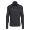 adidas Sereno Long Sleeve Zip Top Mens Black/Grey 2XL